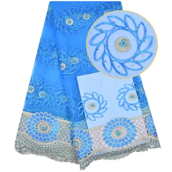 Fast Shipping 2018 New Designs Sky Blue Lace Fabric High Quality African Style Tulle Lace Fabric With Stones And Beads 1137
Fast Shipping 2018 New Designs Sky Blue Lace Fabric High Quality African Style Tulle Lace Fabric With Stones And Beads 1137