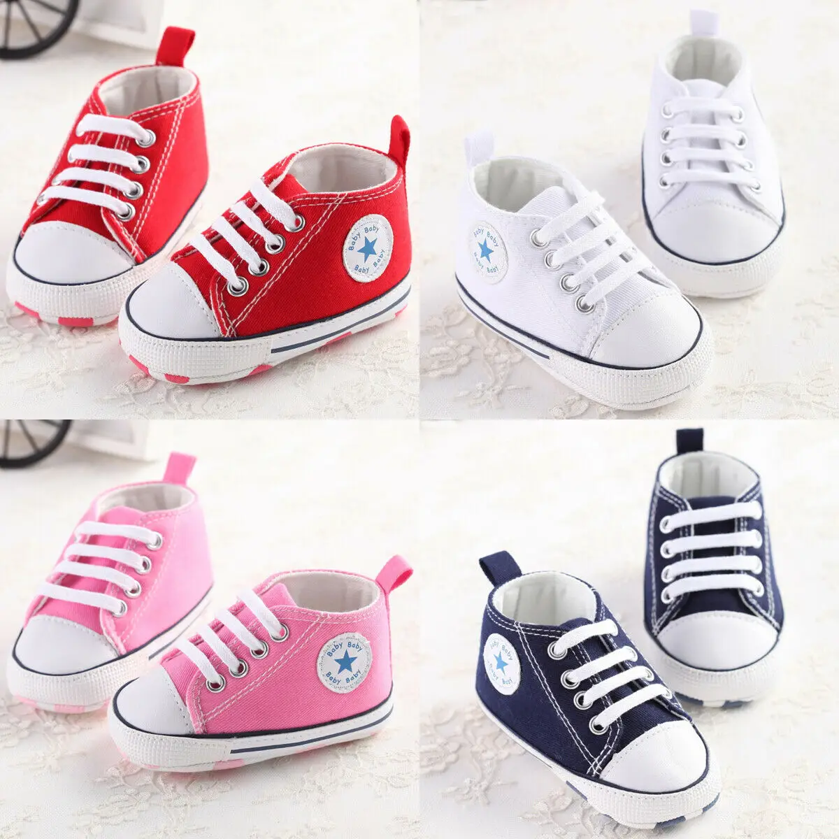 2019 Newest Style Newborn Infant Baby Girls Boys Casual Cribs Shoes Patchwork Lace Up Cotton Soft Sole First Walkers 0-18Months
2019 Newest Style Newborn Infant Baby Girls Boys Casual Cribs Shoes Patchwork Lace Up Cotton Soft Sole First Walkers 0-18Months