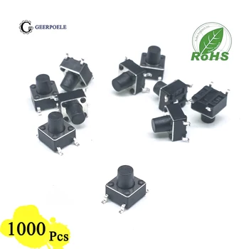 1000 pieces/lot 6*6*7mm 4 PIN Tactile Tact Push Button Switch Direct Plug-in Self-reset Top SMT Micro Switch 
1000 pieces/lot 6*6*7mm 4 PIN Tactile Tact Push Button Switch Direct Plug-in Self-reset Top SMT Micro Switch