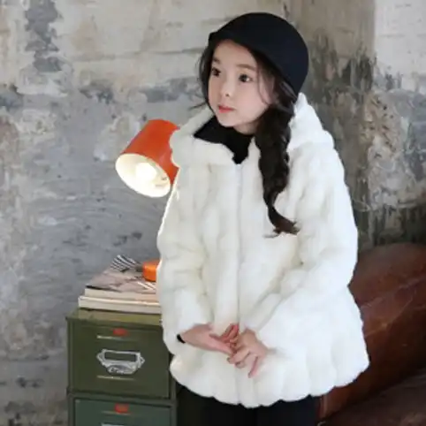 girls coat with fur