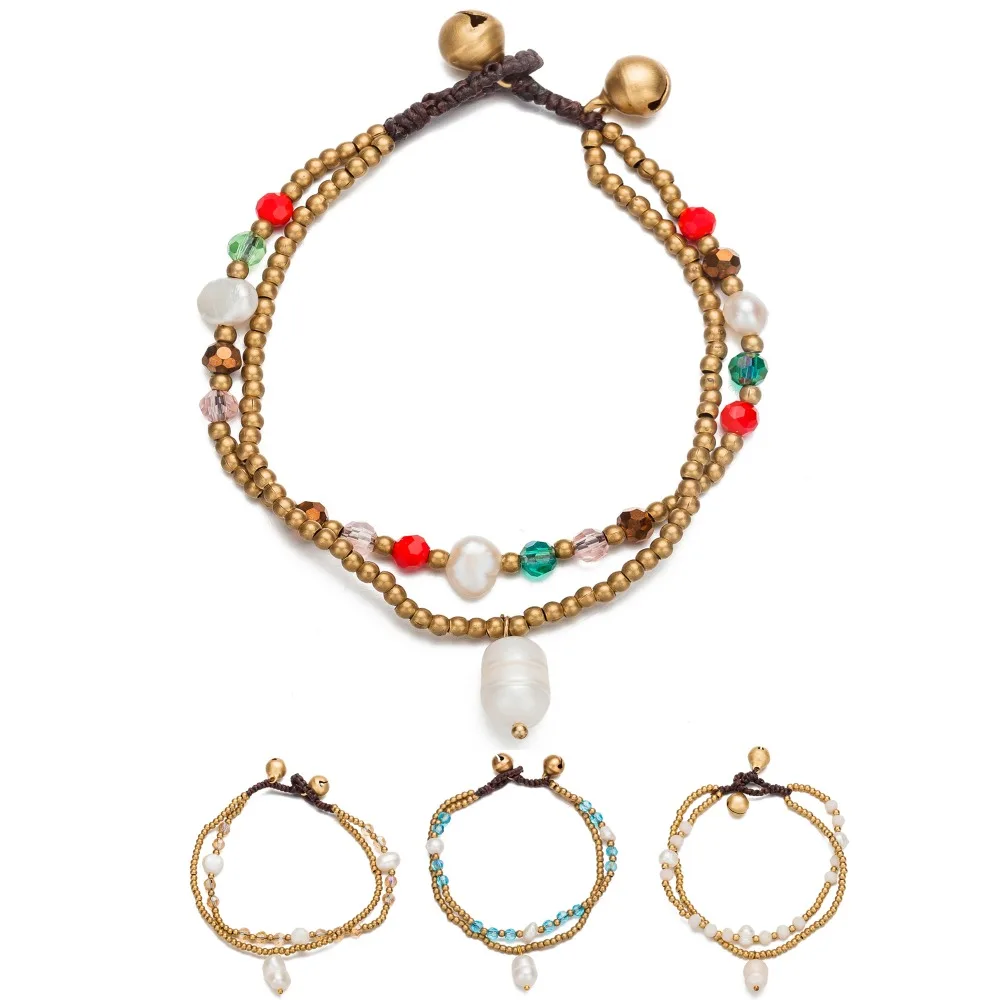 AMOURJOUX Boho Two Layers Simulated Pearl Crystal Beads Chain Bracelets For Women Gold Color Beaded String Bracelet
AMOURJOUX Boho Two Layers Simulated Pearl Crystal Beads Chain Bracelets For Women Gold Color Beaded String Bracelet