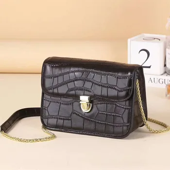 Luxury Crocodile Bag Women Shoulder Bag High Quality Split Leather Handbag Retro Small Black Vintage Woman Shoulder Bags
Luxury Crocodile Bag Women Shoulder Bag High Quality Split Leather Handbag Retro Small Black Vintage Woman Shoulder Bags