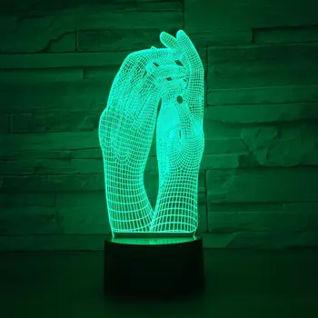 Creative Gifts Hand Led Night Light Acrylic Colorful 3d Night Remote Touch switch Lovely 7 color change 3D Lamp
Creative Gifts Hand Led Night Light Acrylic Colorful 3d Night Remote Touch switch Lovely 7 color change 3D Lamp