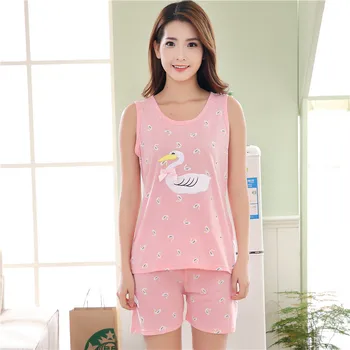 Summer Cotton Women's Pink Pajama Sets Cute Cartoon Sleepwear Sweet Girl Mujer Pijama Feminino Pajamas Pyjamas Women Fashion
Summer Cotton Women's Pink Pajama Sets Cute Cartoon Sleepwear Sweet Girl Mujer Pijama Feminino Pajamas Pyjamas Women Fashion