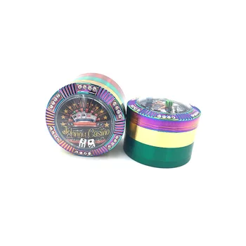 New type of large size 63mm ice blue creative dice type grinder, hot sale with tricolor tobacco weed grinder, creative gifts,
New type of large size 63mm ice blue creative dice type grinder, hot sale with tricolor tobacco weed grinder, creative gifts,