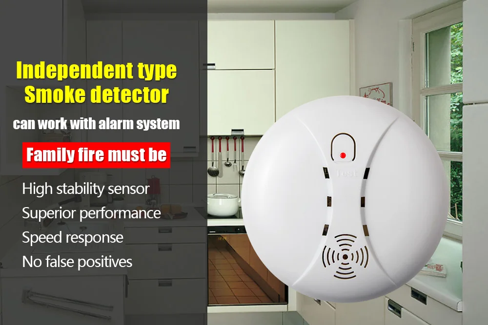 Дым Сенсор пожарная сигнализация дома охранной сигнализации дыма 85db для