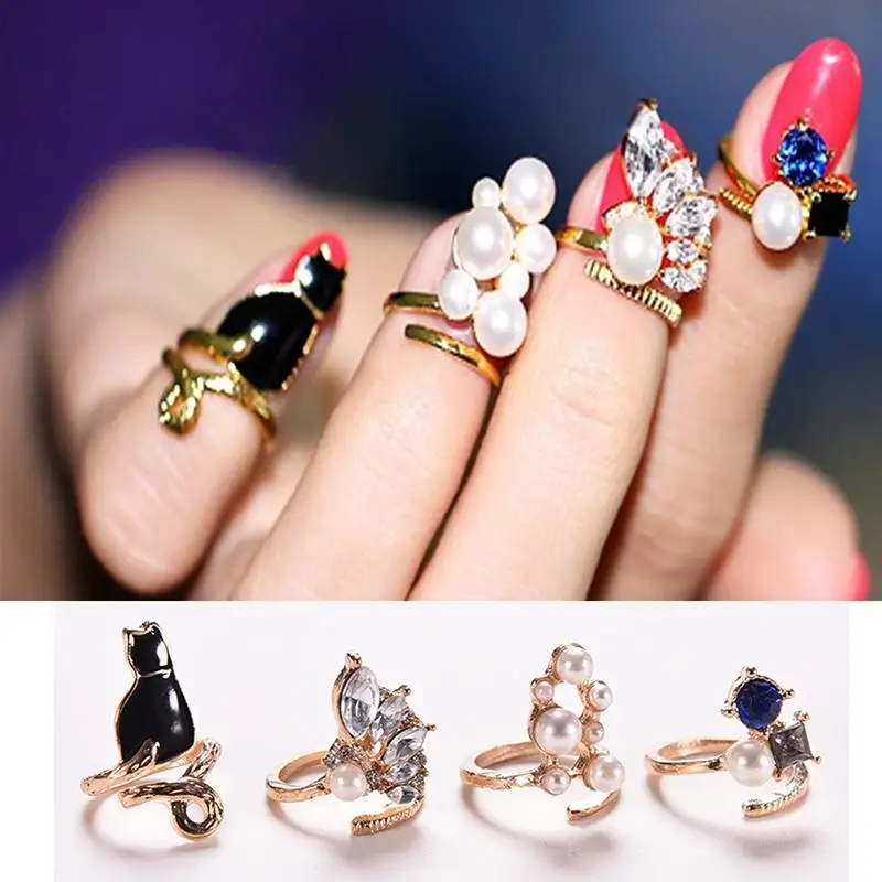 4Pcs/Set Unique style Crystal Black Cat Pearl Rings Set For Women Vogue Nail Rings Chic Knuckle Rings New Fashion Jewelry
4Pcs/Set Unique style Crystal Black Cat Pearl Rings Set For Women Vogue Nail Rings Chic Knuckle Rings New Fashion Jewelry