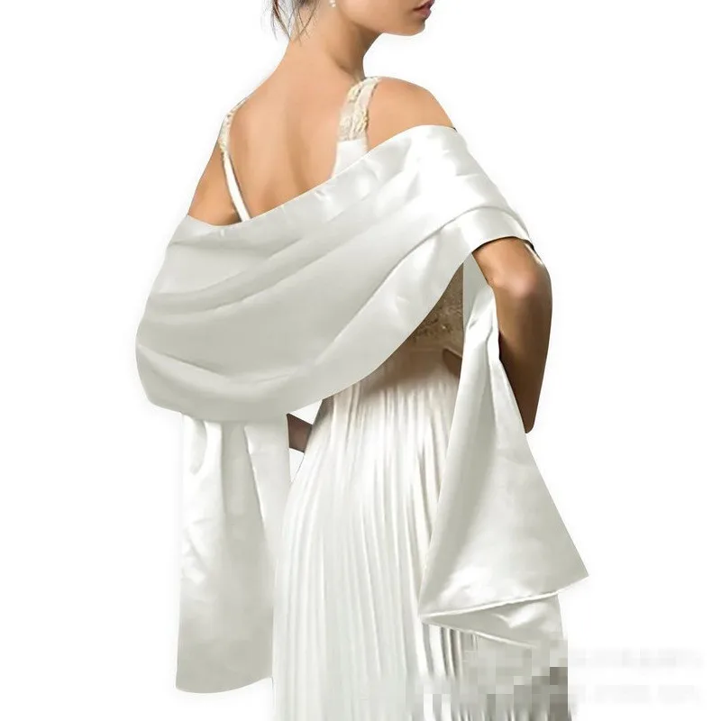 2018 New Elegant Women & Girls White Beige Silk Satin Wrap Shoulders Scarf Beautiful Spangly Jacket Evening Wear Wedding Wraps
2018 New Elegant Women & Girls White Beige Silk Satin Wrap Shoulders Scarf Beautiful Spangly Jacket Evening Wear Wedding Wraps