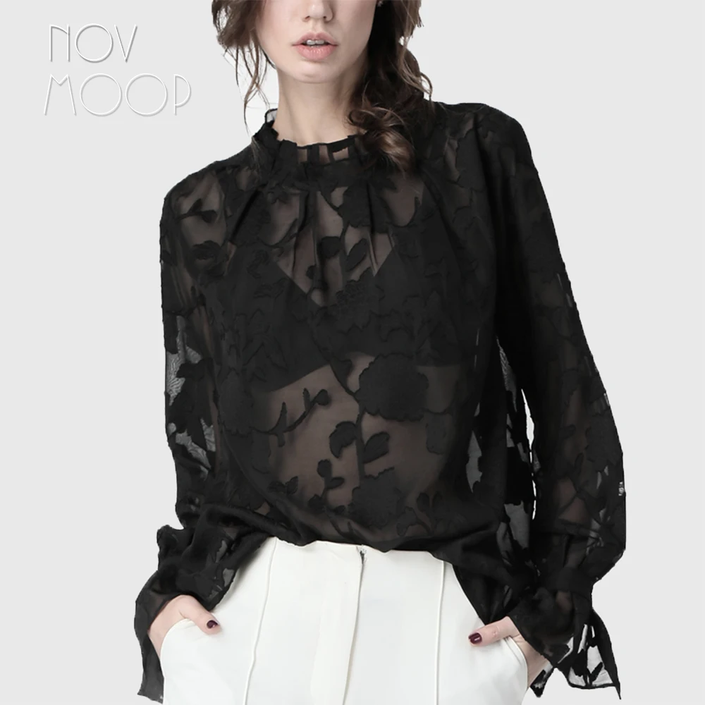 OL style Plus size black white sexy transparent lace floral chiffon tops and blouses shirt tie cuff camisa blusa feminina LT2060
OL style Plus size black white sexy transparent lace floral chiffon tops and blouses shirt tie cuff camisa blusa feminina LT2060