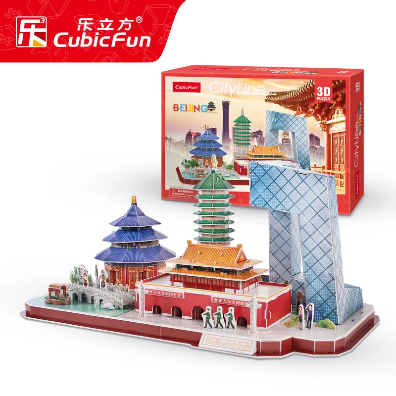 3D puzzle toy paper model city line China Beijing Architecture building famous tourist attraction feature scenic spot set gift
3D puzzle toy paper model city line China Beijing Architecture building famous tourist attraction feature scenic spot set gift