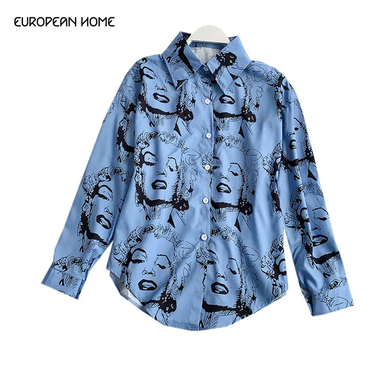 summer blouse women clothes 2019 fashion harajuku style loose thin wild shirt character print turn-down collar plus size tops
summer blouse women clothes 2019 fashion harajuku style loose thin wild shirt character print turn-down collar plus size tops