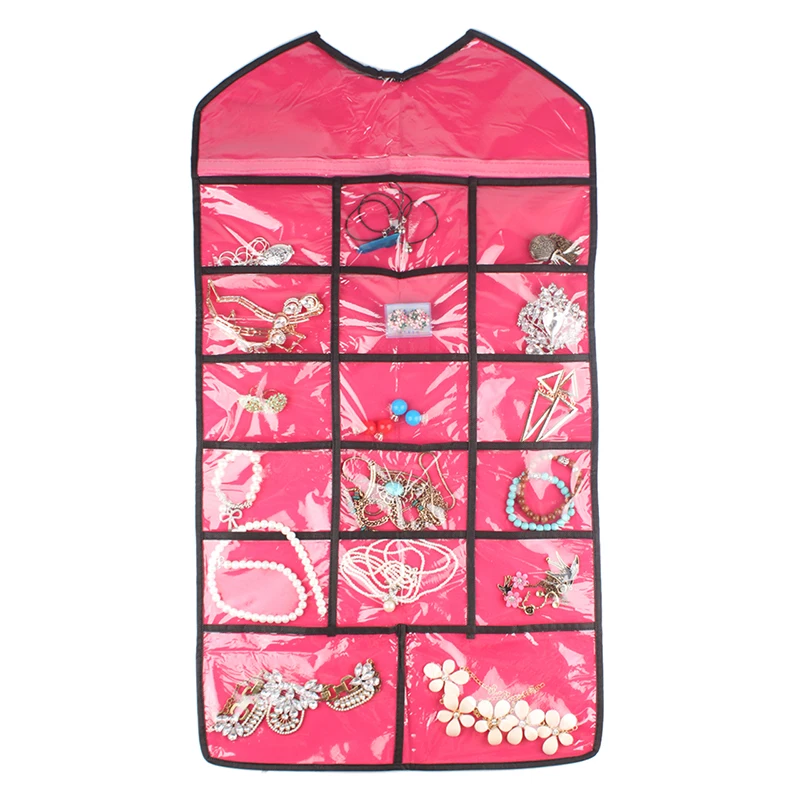 17 Pocket Jewelry Organizer Hanging Pouch Women Necklace Bracelet Earring Ring Holder Fashion Jewelry Storage Box Bag #23350
17 Pocket Jewelry Organizer Hanging Pouch Women Necklace Bracelet Earring Ring Holder Fashion Jewelry Storage Box Bag #23350