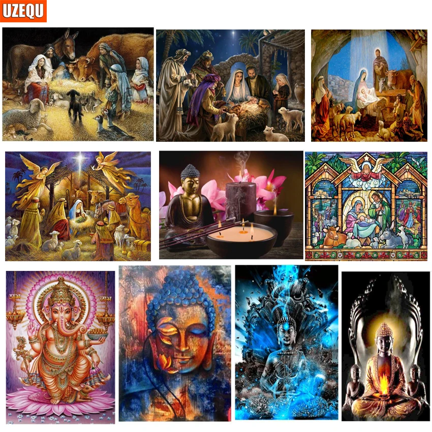 Full DIY 5D Diamond Painting Religious figure Diamond Embroidery Cross Stitch Jesus 3D Diamond Mosaic Buddha Needlework Crafts
Full DIY 5D Diamond Painting Religious figure Diamond Embroidery Cross Stitch Jesus 3D Diamond Mosaic Buddha Needlework Crafts