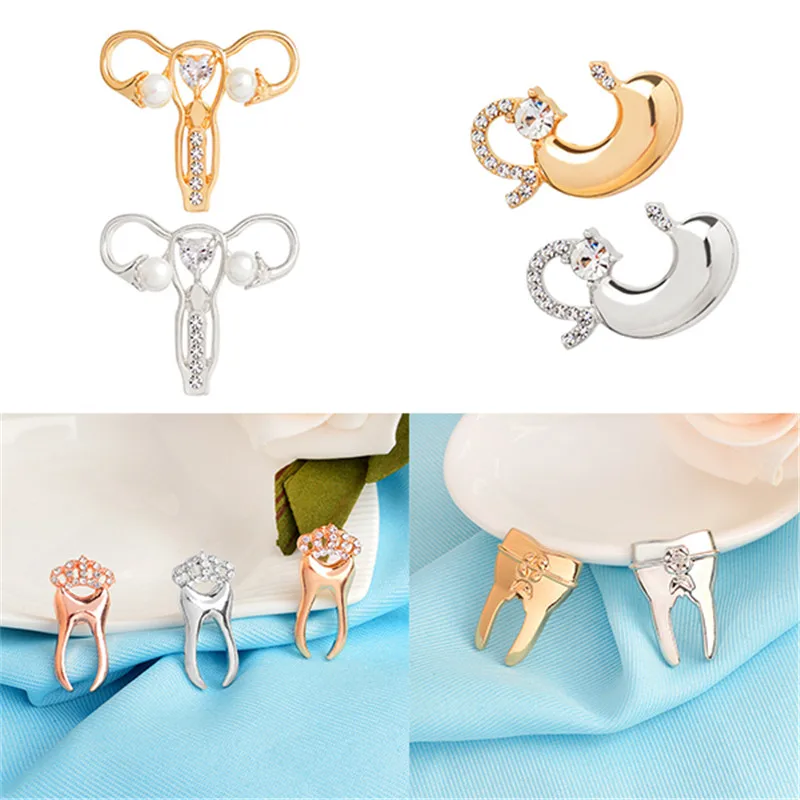 Personality Creative Human Organs Pin Stomach Teeth Female Uterus Metal Brooch Doctor Nurse Costume Trendy Jewelry Gift
Personality Creative Human Organs Pin Stomach Teeth Female Uterus Metal Brooch Doctor Nurse Costume Trendy Jewelry Gift
