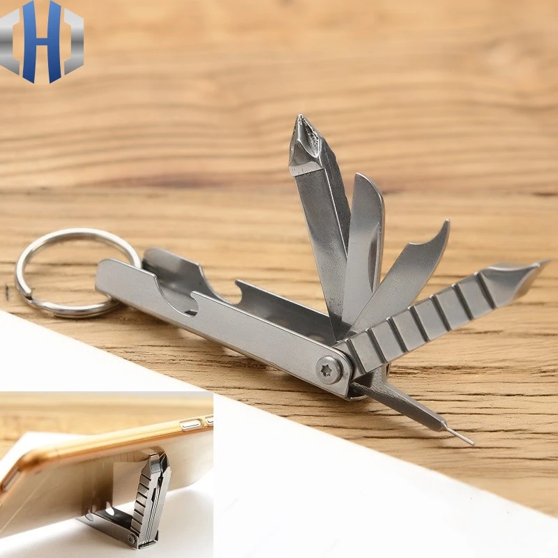12-in-1 Multi-function Screwdriver Keychain Screwdriver Tool Nail File Mobile Phone Holder Mini Knife
12-in-1 Multi-function Screwdriver Keychain Screwdriver Tool Nail File Mobile Phone Holder Mini Knife