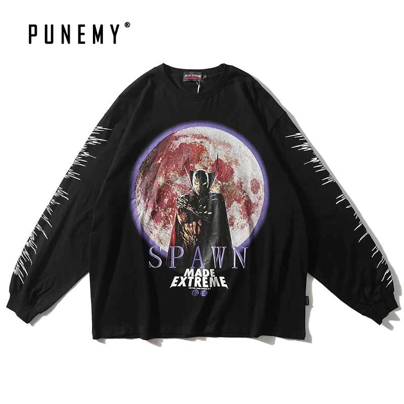 Men Long Sleeve T Shirts Spawn Print Oversize Vintage Hip Hop Streetwear Harajuku Pure Cotton Pullover Sweatshirts Man's T Shirt
Men Long Sleeve T Shirts Spawn Print Oversize Vintage Hip Hop Streetwear Harajuku Pure Cotton Pullover Sweatshirts Man's T Shirt