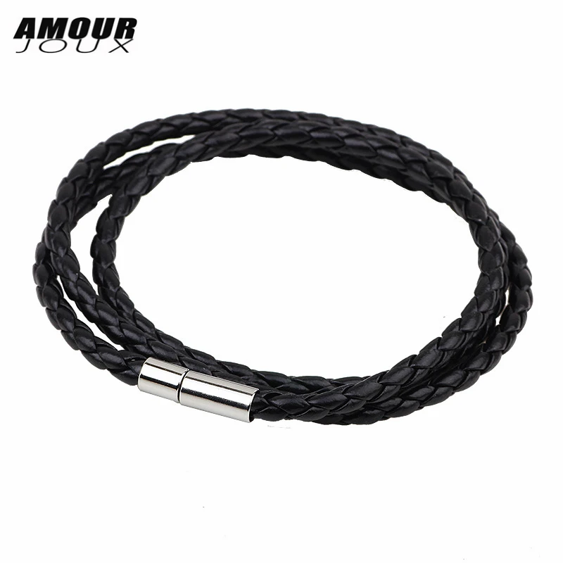 Classic 60cm 4mm Wide Braid PU Leather Bracelet 3 Layers Black Leather Bracelets For Men Women BestFriend Wholesales
Classic 60cm 4mm Wide Braid PU Leather Bracelet 3 Layers Black Leather Bracelets For Men Women BestFriend Wholesales
