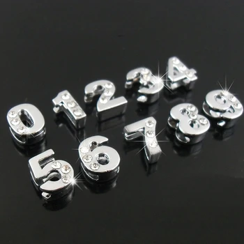 Silver Half Rhinestone 0-9 Slide Numbers 8mm Slide Charms Beads DIY Accessories For 8mm Handmade Bracelets Key Chains Pet Collar
Silver Half Rhinestone 0-9 Slide Numbers 8mm Slide Charms Beads DIY Accessories For 8mm Handmade Bracelets Key Chains Pet Collar