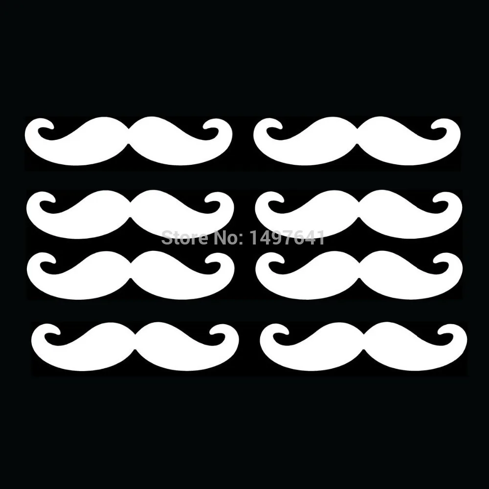 8x Mini Mustaches Sticker Funny Car Window Truck Bumper SUV Door Vinyl Decal Camping LOL Joke Stache Cute Gift JDM Man 8 Colors
8x Mini Mustaches Sticker Funny Car Window Truck Bumper SUV Door Vinyl Decal Camping LOL Joke Stache Cute Gift JDM Man 8 Colors