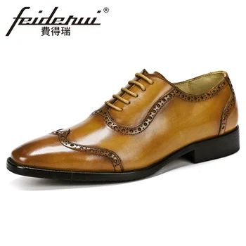 New Vintage Formal Dress Genuine Leather Men's Oxfords British Brand Handmade Male Party Wingtip Brogue Shoes For Man ASD32
New Vintage Formal Dress Genuine Leather Men's Oxfords British Brand Handmade Male Party Wingtip Brogue Shoes For Man ASD32