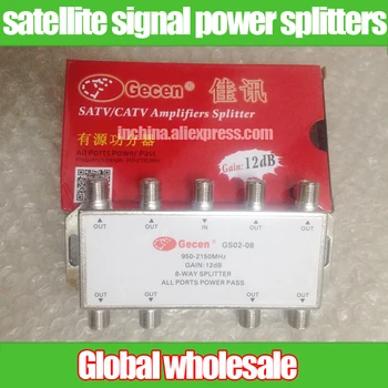 2pcs SATV CATV amplifiers splitter 950-2150MHz / active 8-channel satellite signal power splitters gain:12dB
2pcs SATV CATV amplifiers splitter 950-2150MHz / active 8-channel satellite signal power splitters gain:12dB