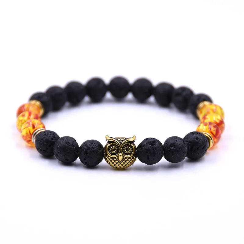 Gold Owl Head Yoga Men Bracelet Femme Homme Natural 7 Chakra Volcano Rock Stone Energy Animal Bracelets
Gold Owl Head Yoga Men Bracelet Femme Homme Natural 7 Chakra Volcano Rock Stone Energy Animal Bracelets