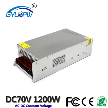Single Output Switching Power Supply DC70V 1200W Transformer 220V 110AC DC 70V Power Source For CNC Router Stepper Motor machine
Single Output Switching Power Supply DC70V 1200W Transformer 220V 110AC DC 70V Power Source For CNC Router Stepper Motor machine