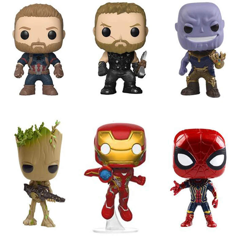 Marvel Avengers: Infinity War Thanos Ironman Spiderman Thor Captain American Venom Hulk Black Panther Figure Vinyl Doll Toys
Marvel Avengers: Infinity War Thanos Ironman Spiderman Thor Captain American Venom Hulk Black Panther Figure Vinyl Doll Toys