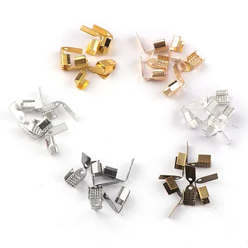 6mm Crimp beads cove clasps Cord End Caps String Ribbon leather Clip Foldover DIY Necklace Bracelet Connectors Jewelry Findings
6mm Crimp beads cove clasps Cord End Caps String Ribbon leather Clip Foldover DIY Necklace Bracelet Connectors Jewelry Findings