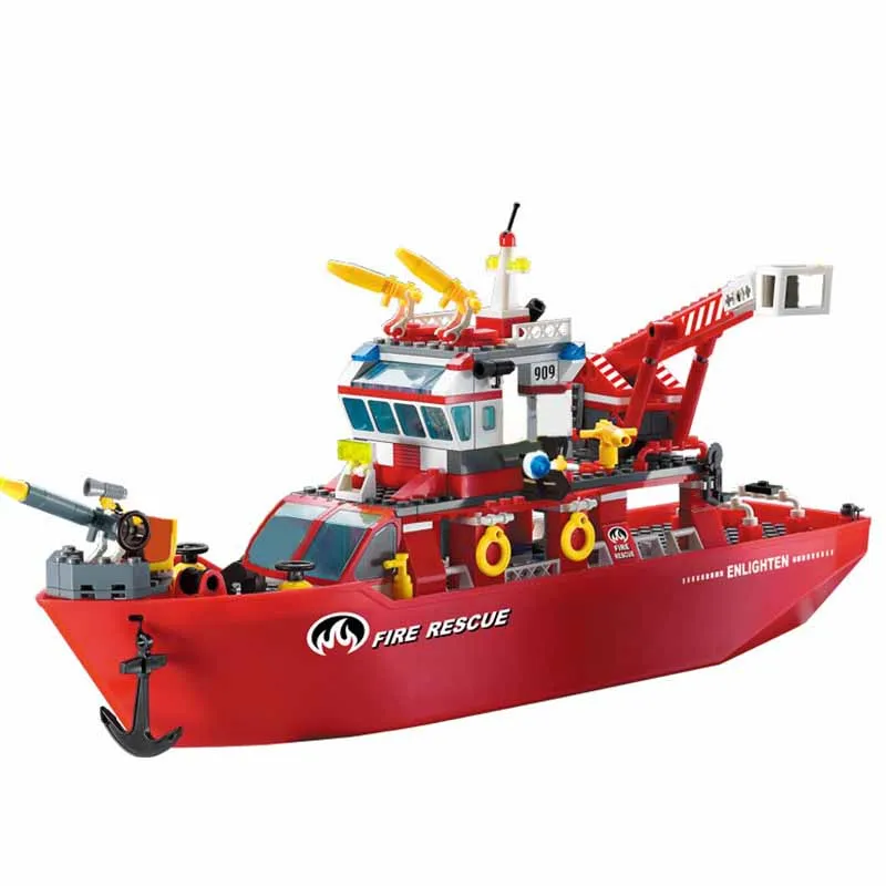 Enlighten 361pcs new Police Fire ship Building Block sets eductional blocks toys hobbies for children gifts Compatible With Lego
Enlighten 361pcs new Police Fire ship Building Block sets eductional blocks toys hobbies for children gifts Compatible With Lego