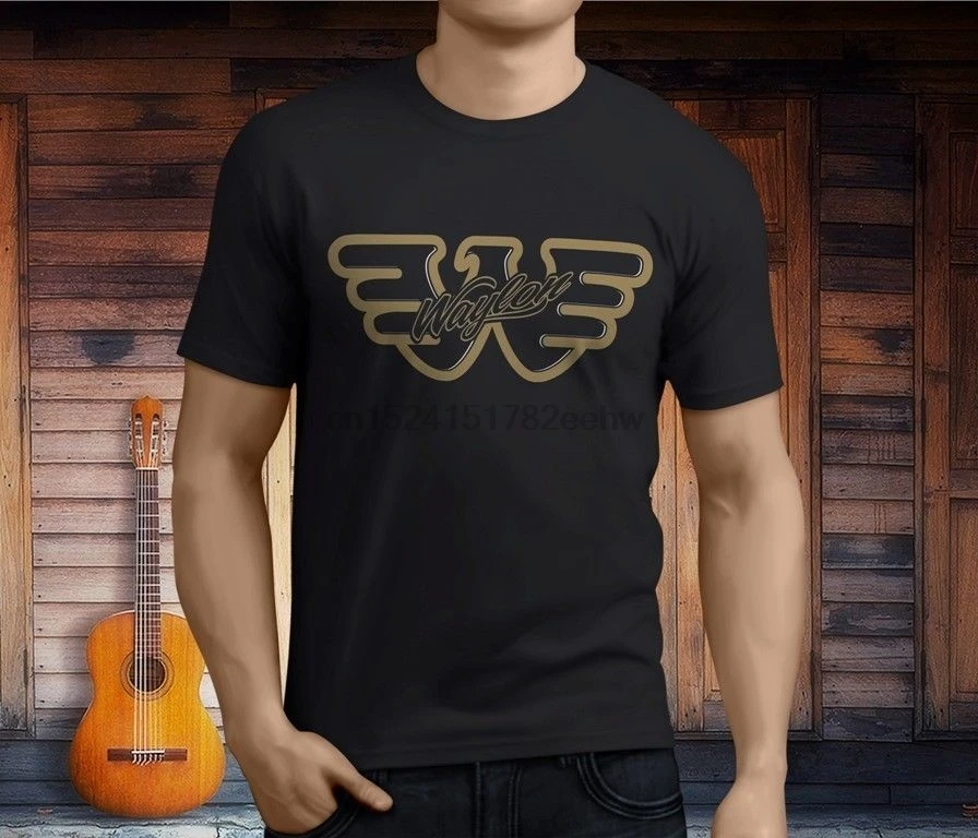 New Waylon Jennings Men Black T-Shirt Size S-3XL Funny Clothing Casual Short Sleeve T shirts
