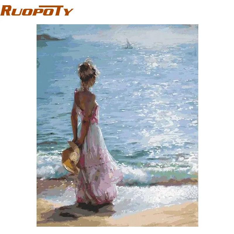 RUOPOTY Frame Figure Painting Sea Girl DIY Painting By Number Unique Gift Box Send Home Decor Hand Painted Artworks 40x50cm
RUOPOTY Frame Figure Painting Sea Girl DIY Painting By Number Unique Gift Box Send Home Decor Hand Painted Artworks 40x50cm