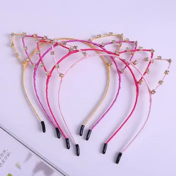 New Women Girl Cat Animal Ear Rhinestone Headband Headwear Hair Band Hair Accessories Halloween Party Favor
New Women Girl Cat Animal Ear Rhinestone Headband Headwear Hair Band Hair Accessories Halloween Party Favor