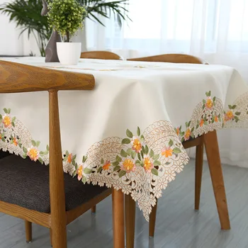 European Embroidered Tablecloth Cotton Linen Hand Crocheted Lace Hem Table Cloth Washable for Tea Table Table Cover Home Textile
European Embroidered Tablecloth Cotton Linen Hand Crocheted Lace Hem Table Cloth Washable for Tea Table Table Cover Home Textile
