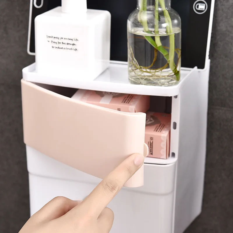 Bathroom Waterproof Tissue Box Plastic Bath Toilet Paper Holder Wall Mounted Paper Storage Box Double Layer No Punching
Bathroom Waterproof Tissue Box Plastic Bath Toilet Paper Holder Wall Mounted Paper Storage Box Double Layer No Punching