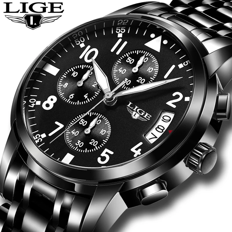 Hot Sale LIGE Top Brand Luxury Fashion Business Quartz Watch Chronograph Men Sports Watches Luminous Male Clock Relogio Masclino
Hot Sale LIGE Top Brand Luxury Fashion Business Quartz Watch Chronograph Men Sports Watches Luminous Male Clock Relogio Masclino