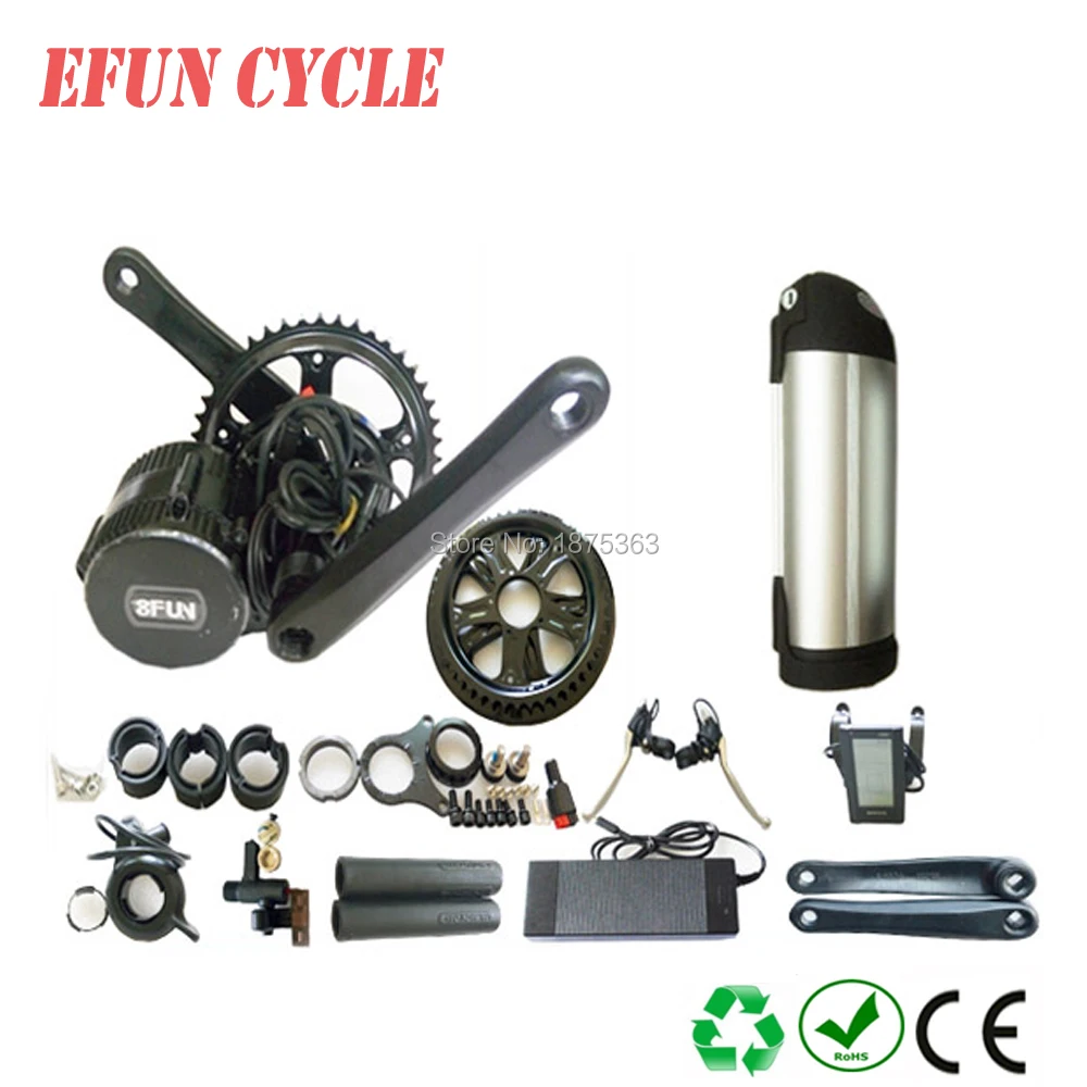 Cheapest Bafang mid drive motor kits BBS01 36V 250W with 36V 17Ah Li-ion water bottle dolphin down tube battery for ebike
Cheapest Bafang mid drive motor kits BBS01 36V 250W with 36V 17Ah Li-ion water bottle dolphin down tube battery for ebike