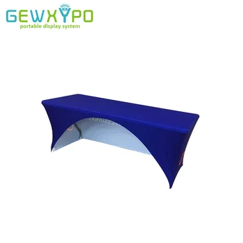 Exhibition 6ft Spandex Stretch Table Cover 3-Sided Full Color Printing,High Quality Tension Fabric Table Cloth Custom Printing
Exhibition 6ft Spandex Stretch Table Cover 3-Sided Full Color Printing,High Quality Tension Fabric Table Cloth Custom Printing