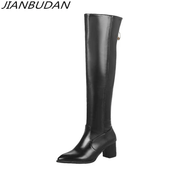 JIANBUDAN Women's sexy thigh high boots thigh boots High quality pu leather high heel boots Large size black leather boots 46
JIANBUDAN Women's sexy thigh high boots thigh boots High quality pu leather high heel boots Large size black leather boots 46