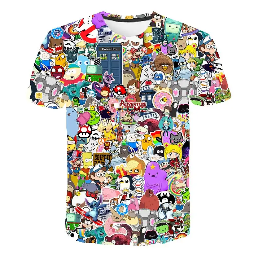 new 2019 print short sleeve T-shirt for men in summer Street clothing Cartoon cartoons T-shirt
new 2019 print short sleeve T-shirt for men in summer Street clothing Cartoon cartoons T-shirt