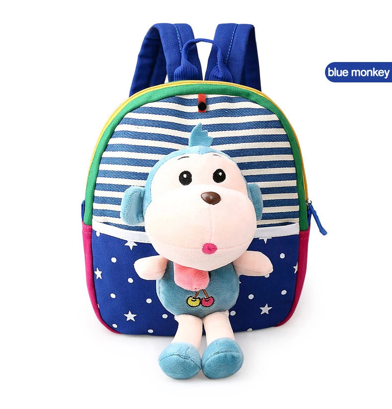 Korean Style Children Toddler Cartoon Stuffed Plush Backpacks baby girls boys cute toys schoolbag backpack (17)