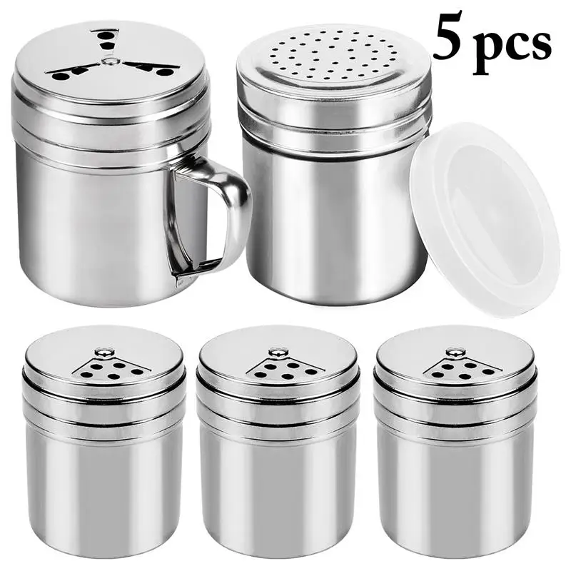 5PCS Stainless Steel Spice Shaker Jar Sugar Salt Pepper Herbs Toothpick Storage Bottle Barbecue BBQ Spice Storage Bottle 3 Sizes
5PCS Stainless Steel Spice Shaker Jar Sugar Salt Pepper Herbs Toothpick Storage Bottle Barbecue BBQ Spice Storage Bottle 3 Sizes