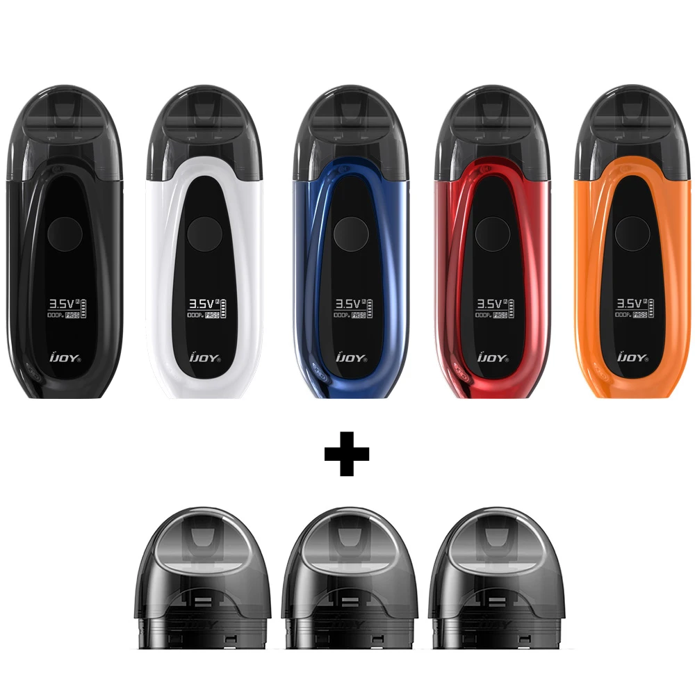 3pcs Cartridge with 1 kit Original iJoy IVPC Pod Vape Starter Kit 450mAh Inbuilt Battery & 2ml EJuice Capacity 9w Power Pod Vape
3pcs Cartridge with 1 kit Original iJoy IVPC Pod Vape Starter Kit 450mAh Inbuilt Battery & 2ml EJuice Capacity 9w Power Pod Vape