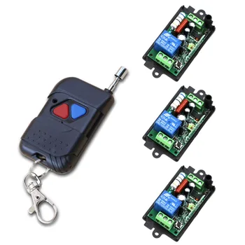 Latest AC10V 220V 1CH RF Wireless Remote Control 3pcs Receiver +1pcs Transmitter More Stable and Safe for Garage Doors
Latest AC10V 220V 1CH RF Wireless Remote Control 3pcs Receiver +1pcs Transmitter More Stable and Safe for Garage Doors