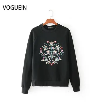 New Womens Fashion Black O Neck Embroidery Floral Warm Long Sleeve Pullover Hoddies Sweatshirts
New Womens Fashion Black O Neck Embroidery Floral Warm Long Sleeve Pullover Hoddies Sweatshirts