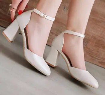 Zapatos Mujer Chunky Ladies Shoes Woman Ankle Strap High Heels Summer Chaussure Femme Women Sandals Pumps Sweet P161661
Zapatos Mujer Chunky Ladies Shoes Woman Ankle Strap High Heels Summer Chaussure Femme Women Sandals Pumps Sweet P161661