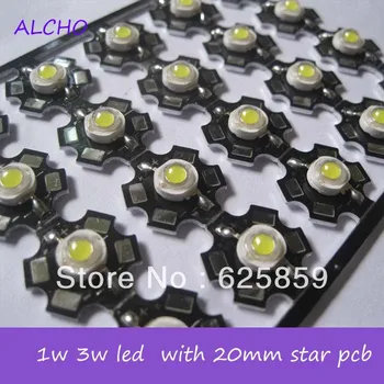 20PCS 1W 3W High Power Cold White LED Light Emitter 10000k/20000k/30000k with 20mm Heatsink
20PCS 1W 3W High Power Cold White LED Light Emitter 10000k/20000k/30000k with 20mm Heatsink