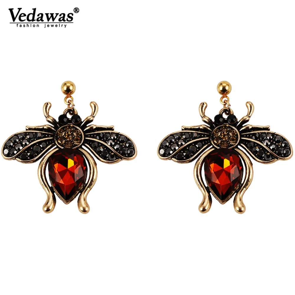 Vedawas Insect Statement Drop Earrings for Women Jewelry Vintage Crystal Bijoux Gifts Oorbellen Pendientes Wholesale xg2419
Vedawas Insect Statement Drop Earrings for Women Jewelry Vintage Crystal Bijoux Gifts Oorbellen Pendientes Wholesale xg2419