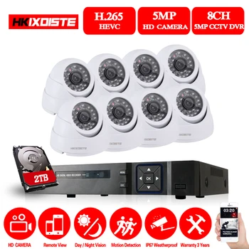 HKIXDISTE 5MP CCTV System 8CH DVR kit 8Pcs 5MP Camera indoor Outdoor Dome AHD CCTV Camera System XMeye Remote View
HKIXDISTE 5MP CCTV System 8CH DVR kit 8Pcs 5MP Camera indoor Outdoor Dome AHD CCTV Camera System XMeye Remote View
