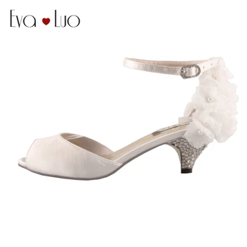 CHS727 DHL Custom Handmade Ivory Flowerl Peep Toe Slingbacks Bridal Wedding Shoes Woman Low Heels Dress Pumps
CHS727 DHL Custom Handmade Ivory Flowerl Peep Toe Slingbacks Bridal Wedding Shoes Woman Low Heels Dress Pumps